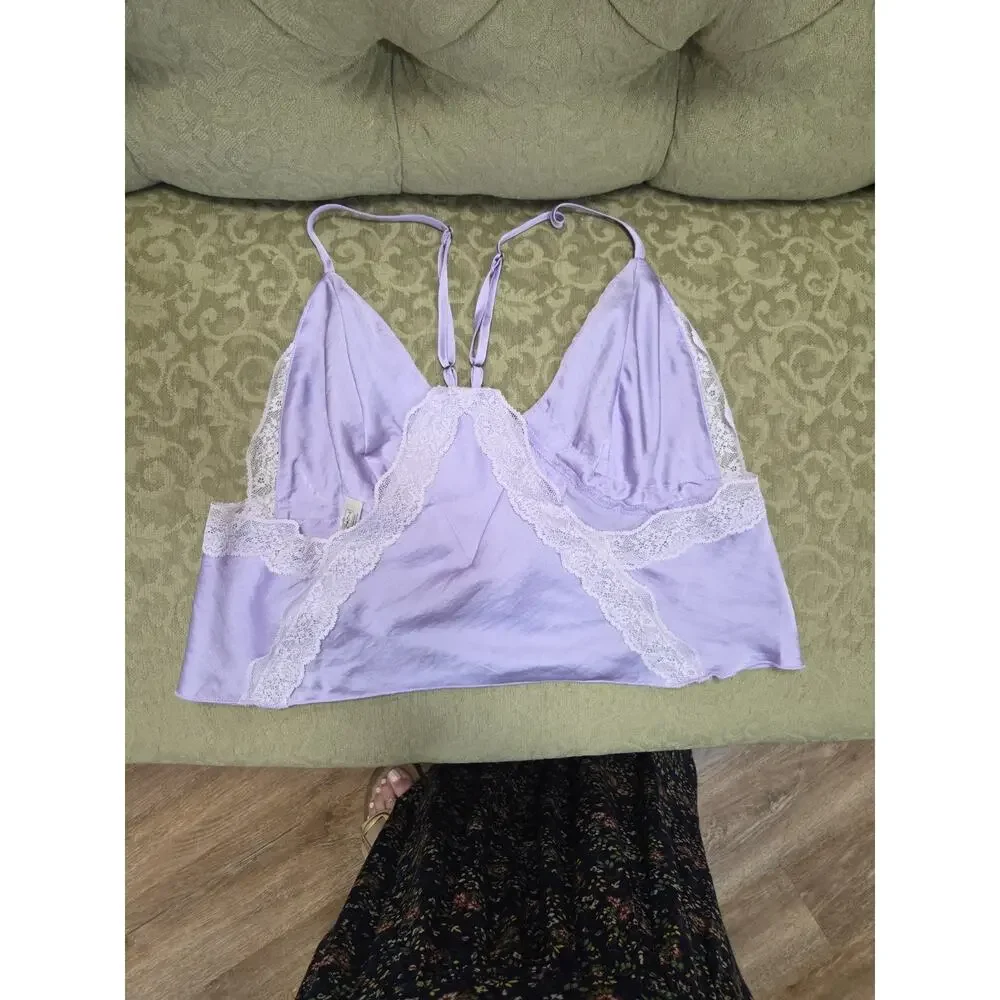 Free People Intimately Free People Silk Lace Top Medium